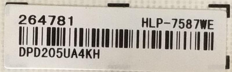 FUENTE DE PODER PARA TV HISENSE ULED / NUMERO DE PARTE 264781 / RSAG7.820.9297/ROH / HLP-7587WE / E166702 / CQC13134095636 / PANEL HD750V6U81-TAL3K1\S0\FJ\FM\ROH / DISPLAY ST7461D01-6 VER.2.1 / MODELO 75H8G - Imagen 2